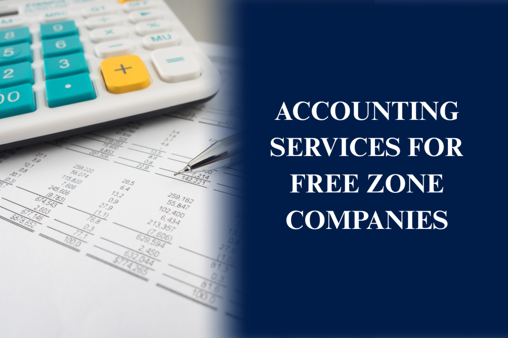 Accounting services for free zone companies in UAE including bookkeeping, VAT compliance, and financial reporting
